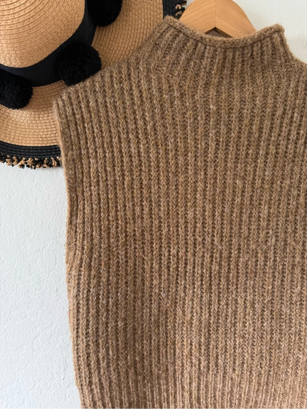 Madewell Stimpson Brown Wool Blend Sweater Vest Size XS